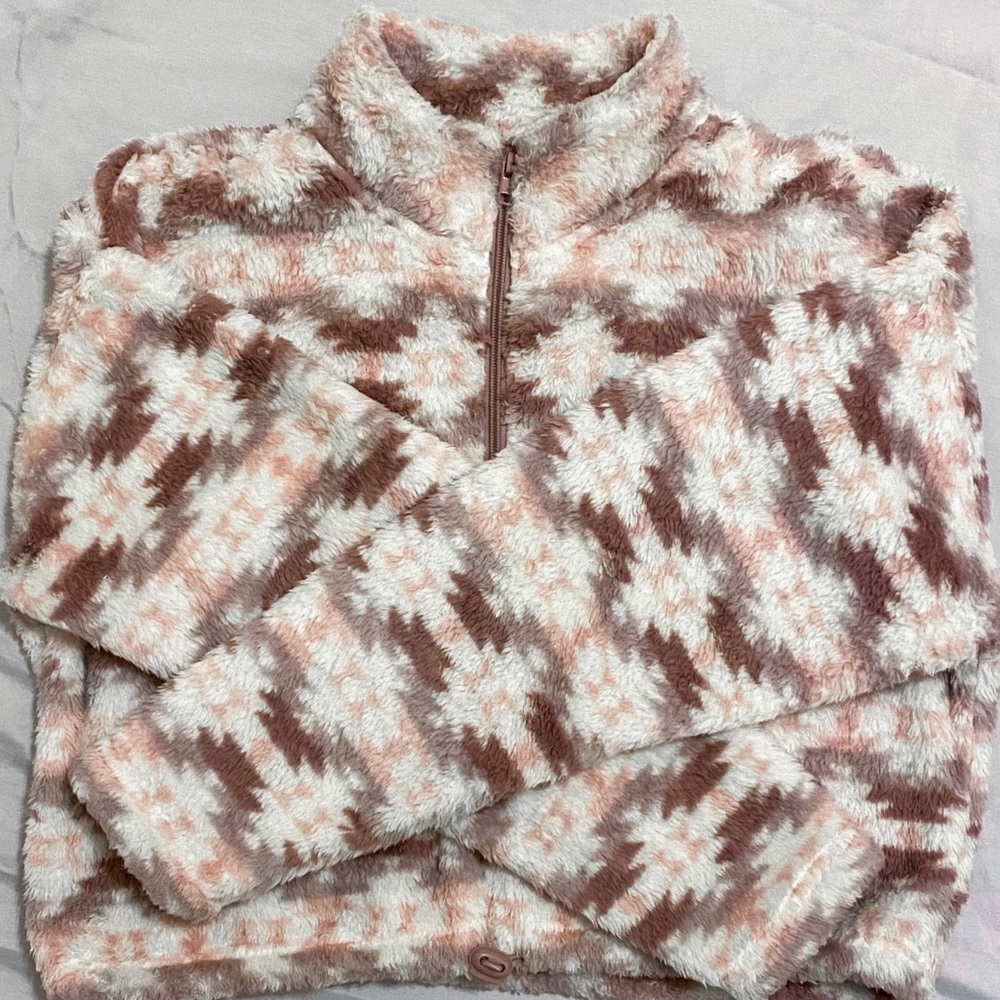 PacSun LA Hearts Main Lodge Sherpa Sweatshirt